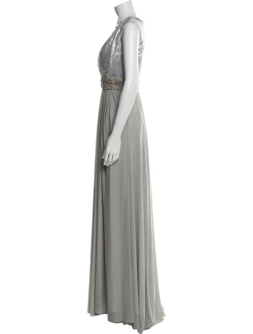 Terani Couture V-Neck Long Dress