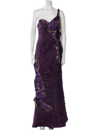 Terani Couture One-Shoulder Long Dress