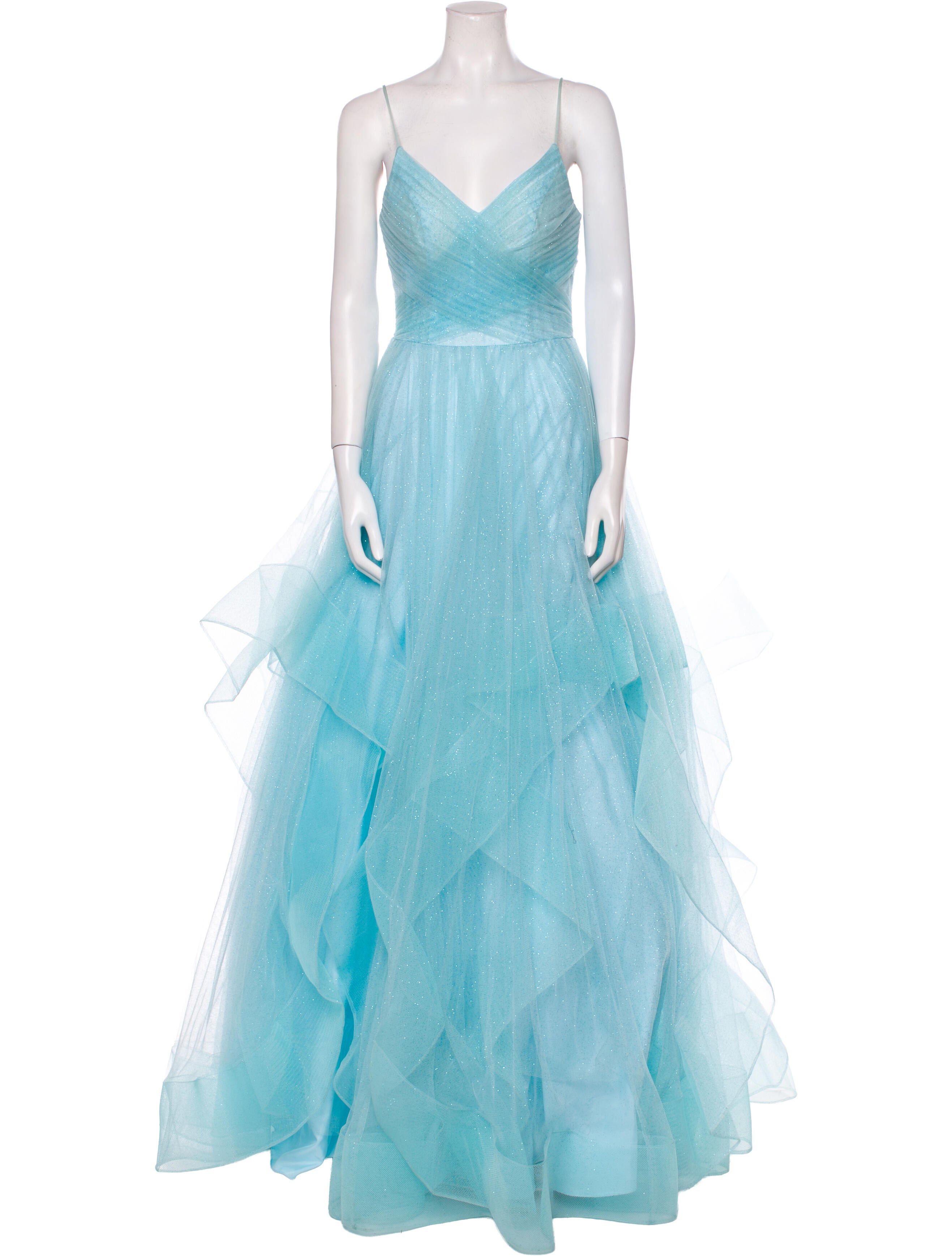 Terani Couture V-Neck Long Dress