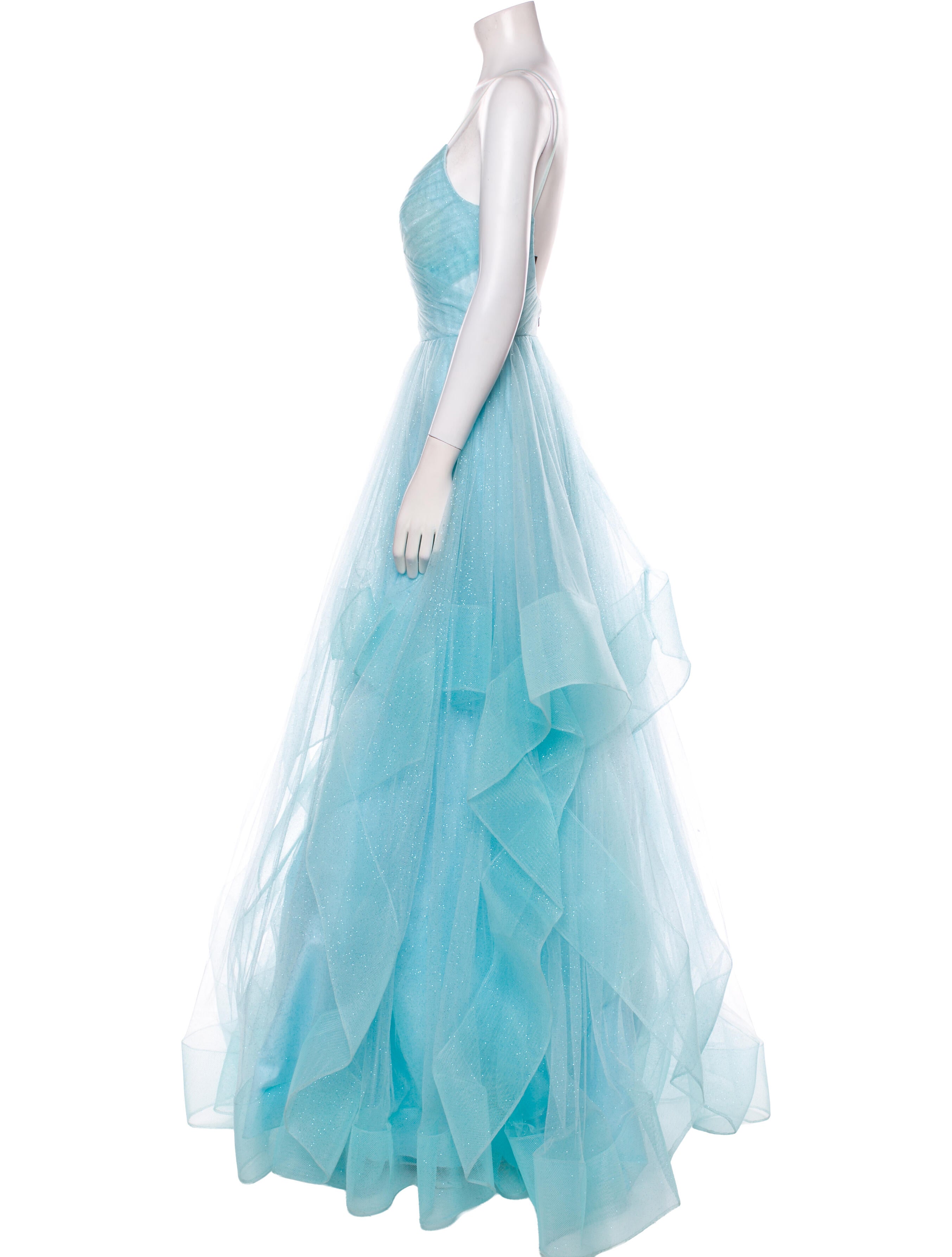 Terani Couture V-Neck Long Dress