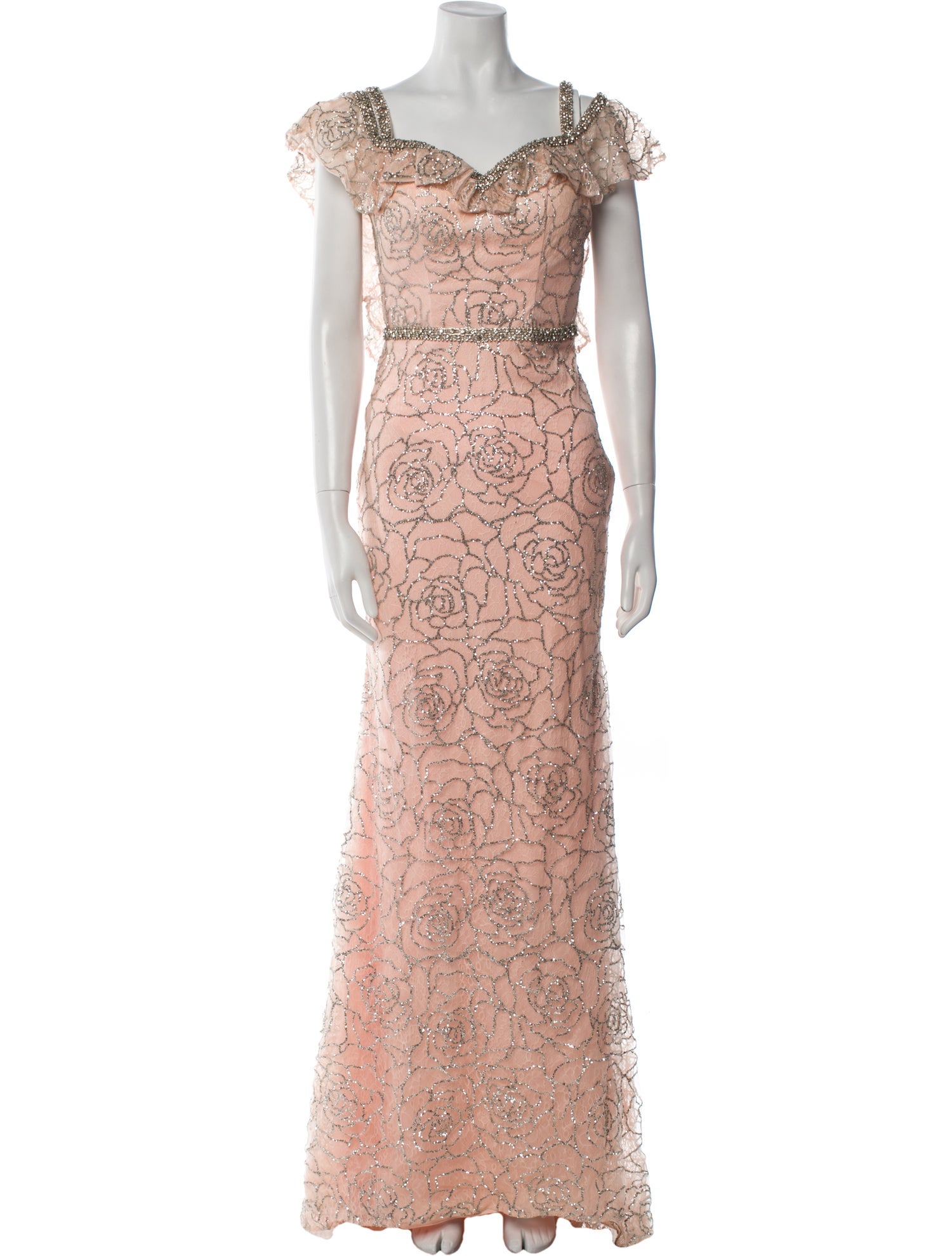 Terani Couture Lace Long Dress