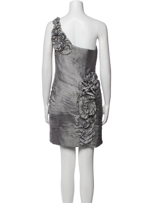 Terani Couture One-Shoulder Mini Dress