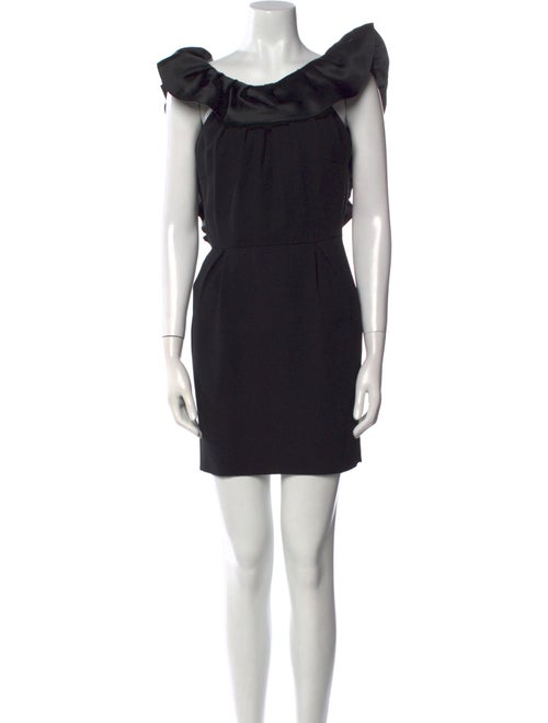 Terani Couture Cowl Neck Mini Dress