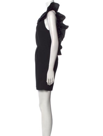 Terani Couture Cowl Neck Mini Dress