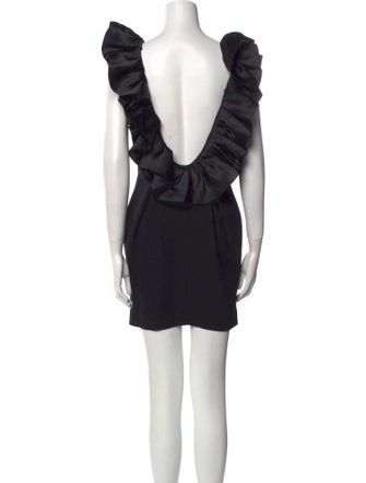 Terani Couture Cowl Neck Mini Dress