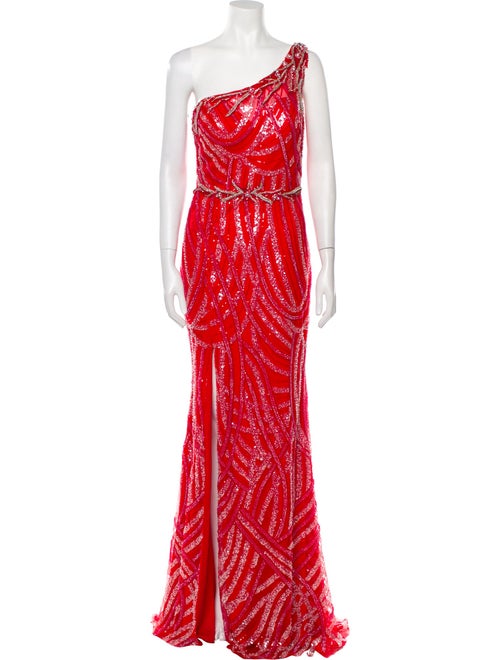 Terani Couture One-Shoulder Long Dress