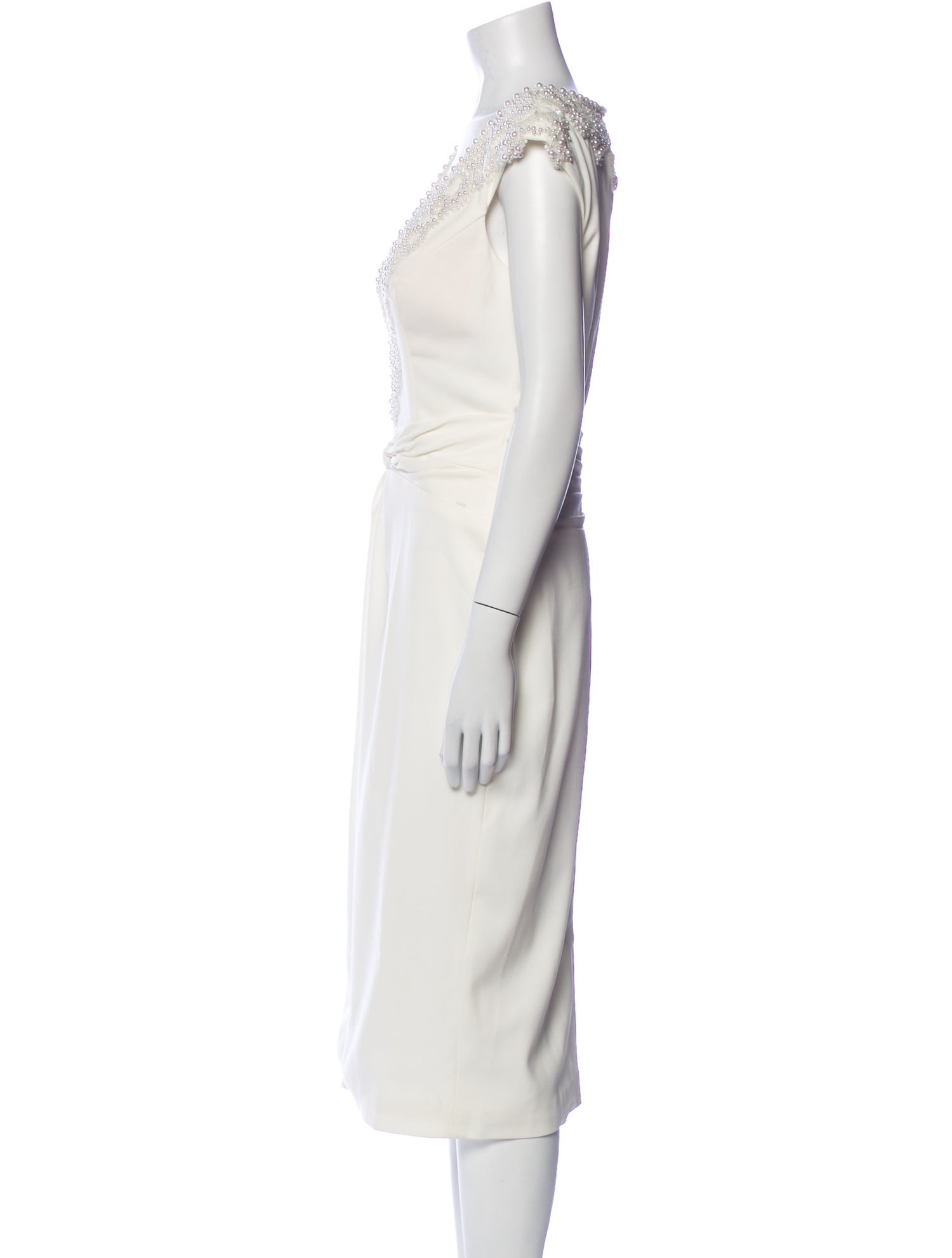 Terani Couture V-Neck Midi Length Dress w/ Tags