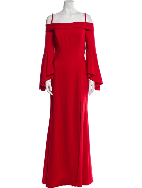 Terani Couture Silk Long Dress