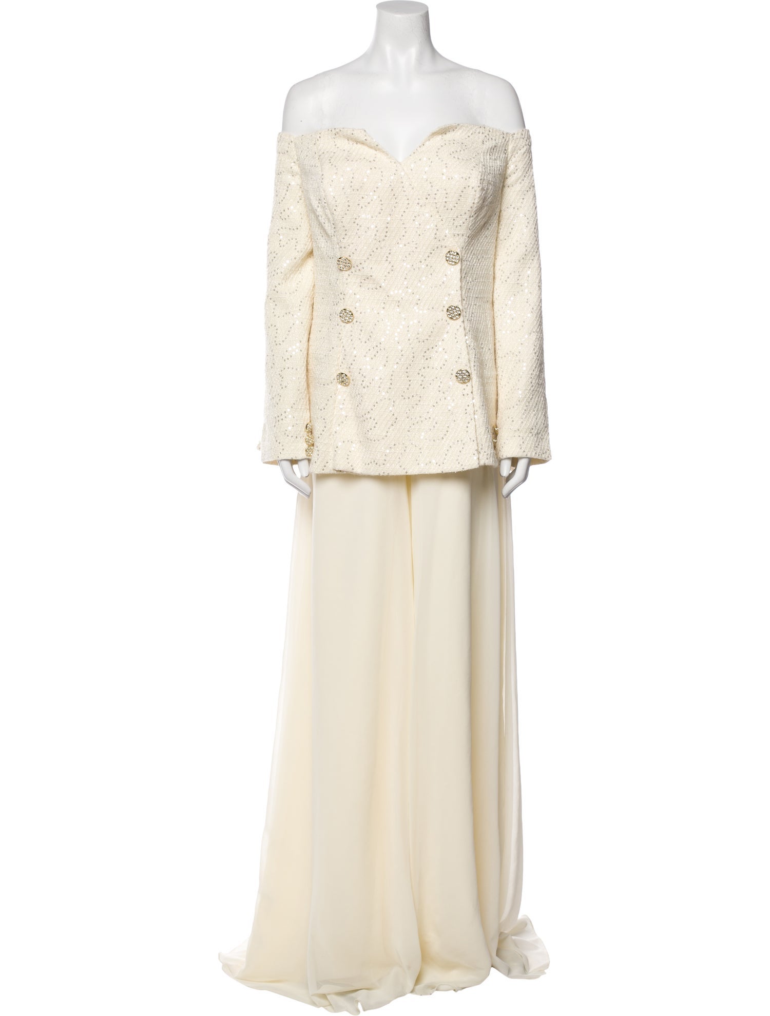 Terani Couture Printed Strapless Jumpsuit