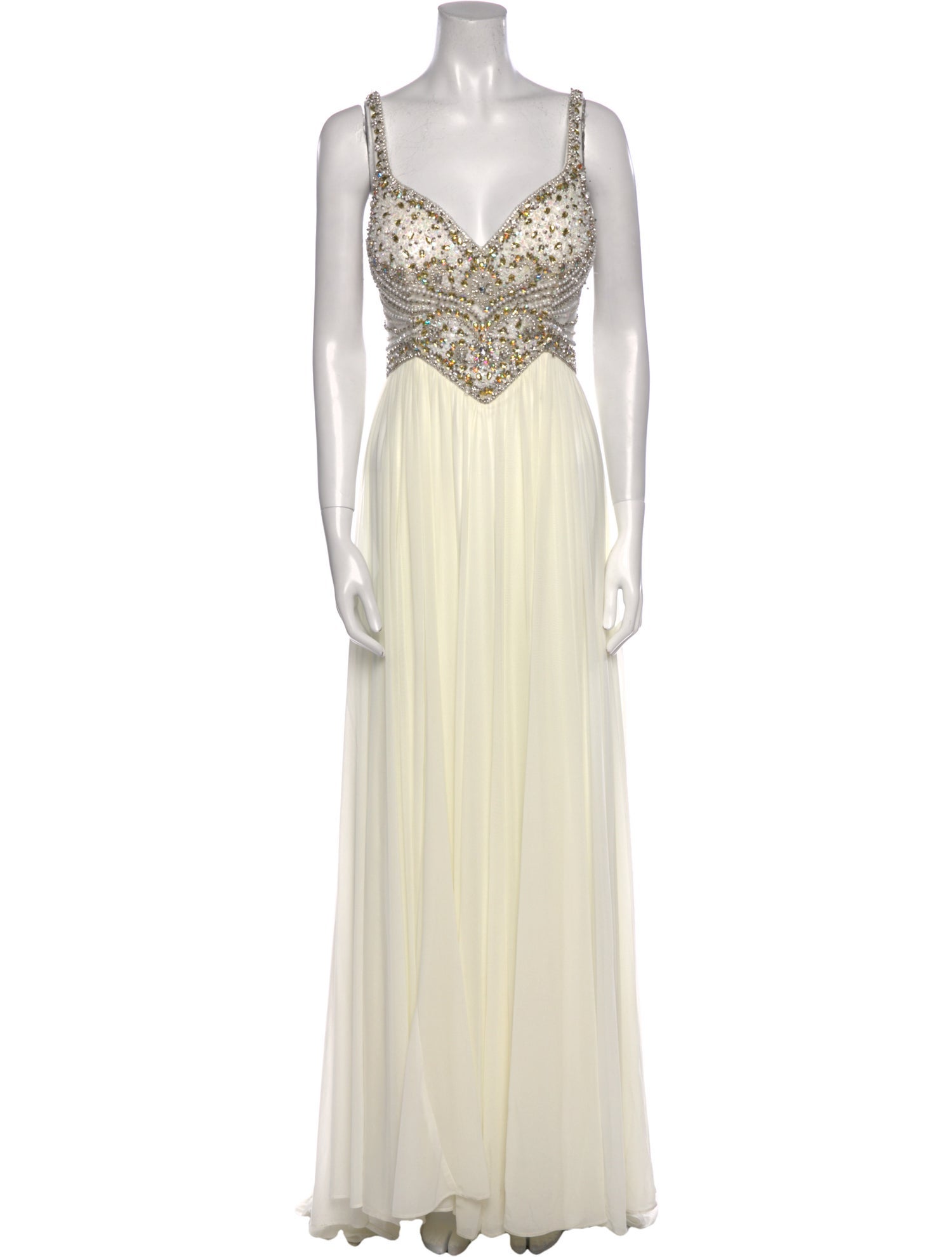 Terani Couture V-Neck Long Dress