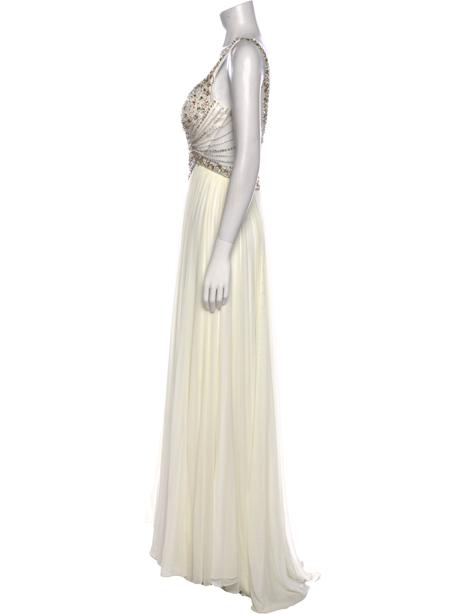 Terani Couture V-Neck Long Dress