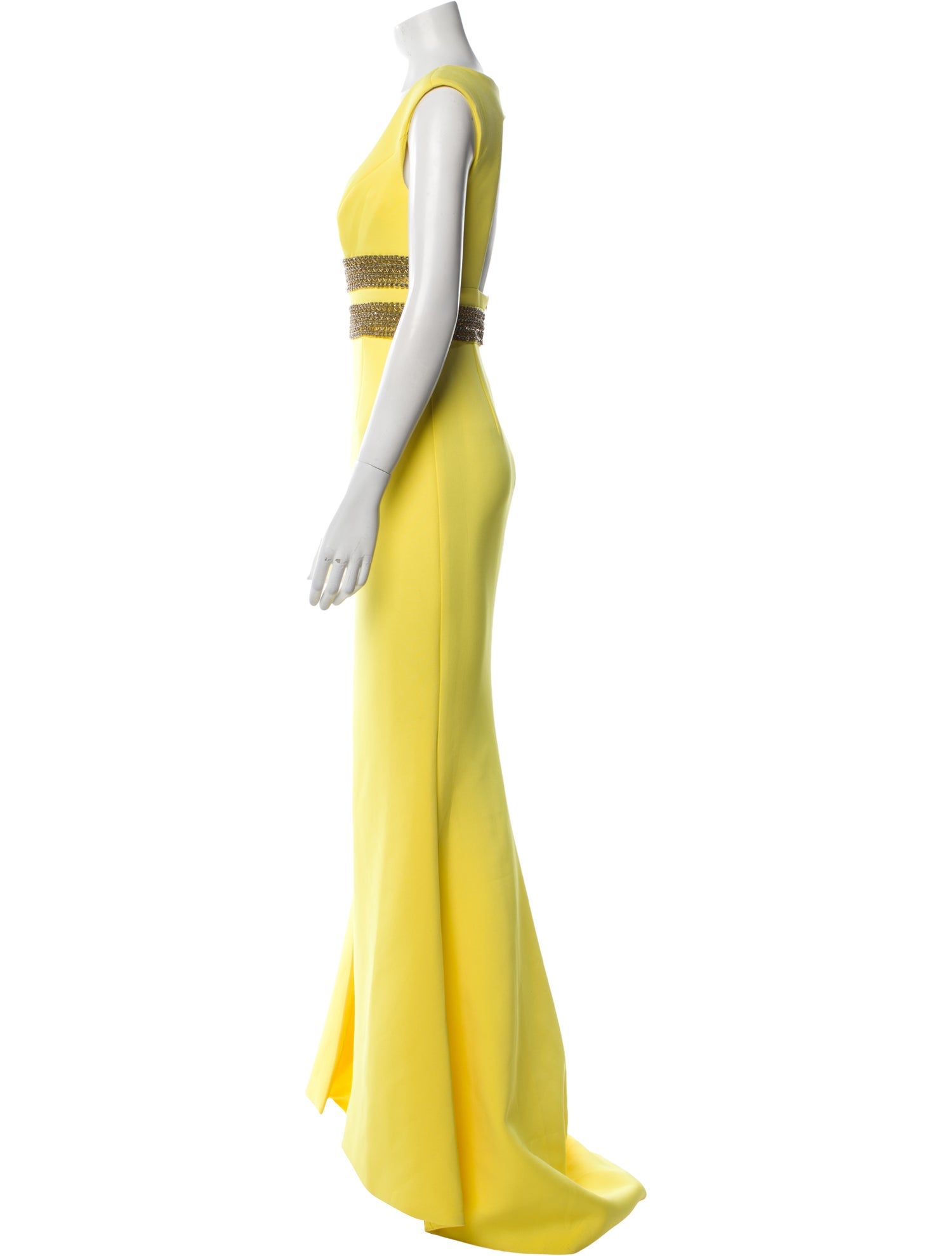 Terani Couture Square Neckline Long Dress