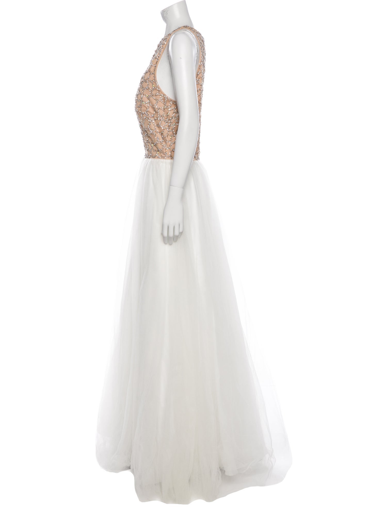 Terani Couture Patterned Long Dress