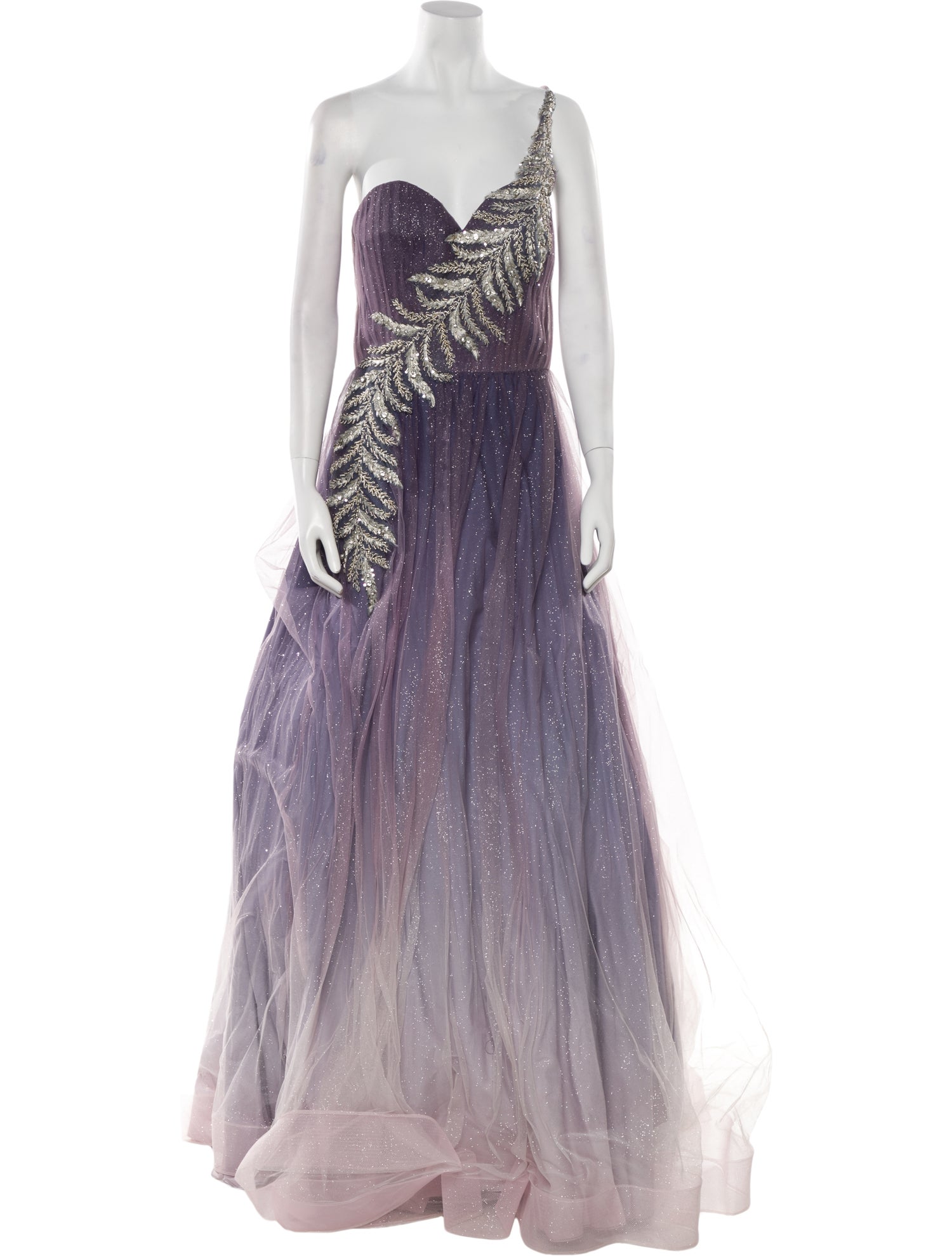 Terani Couture Graphic Print Long Dress w/ Tags