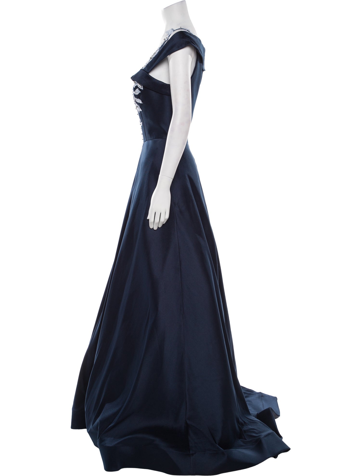 Terani Couture Off-The-Shoulder Long Dress w/ Tags