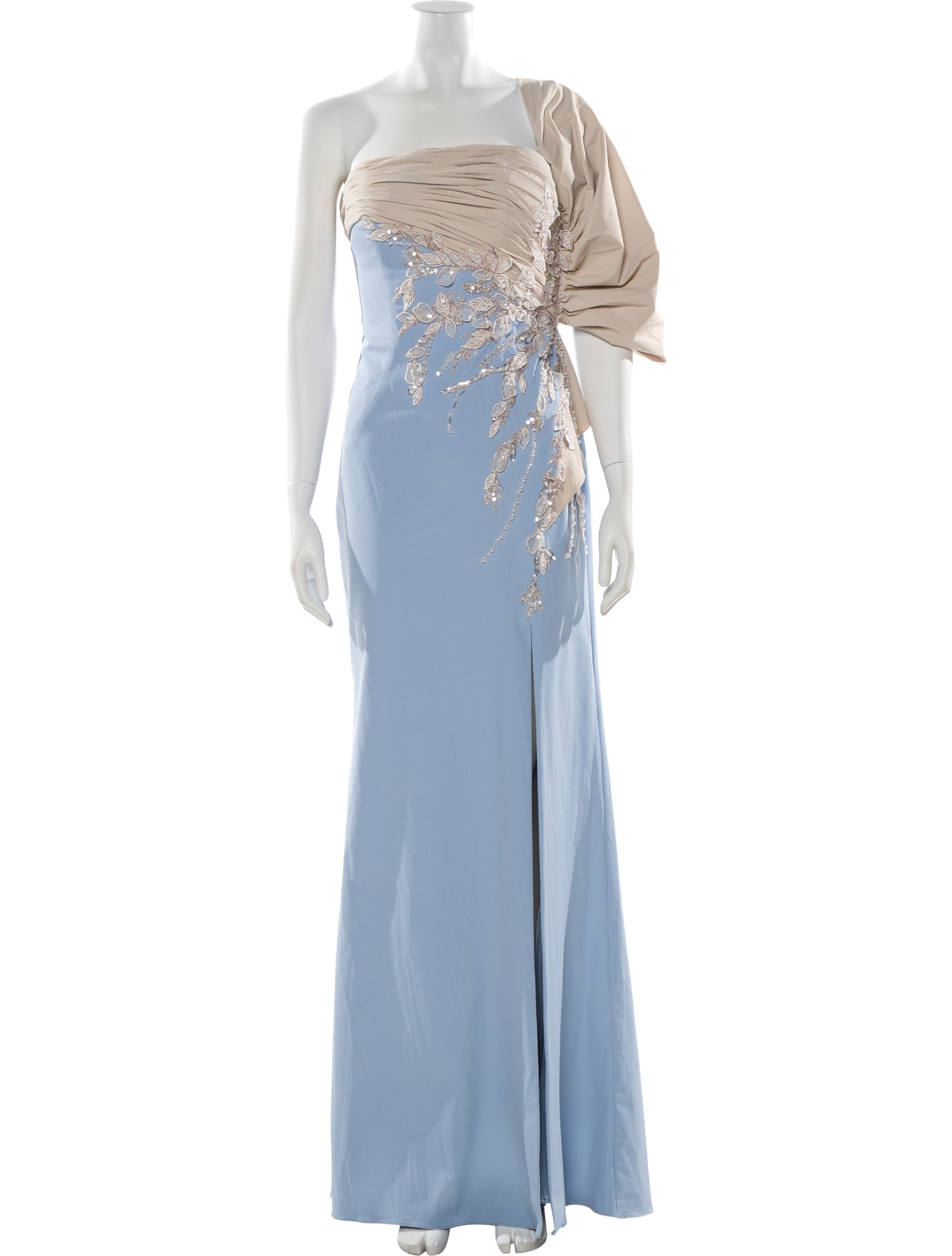 Terani Couture Square Neckline Long Dress