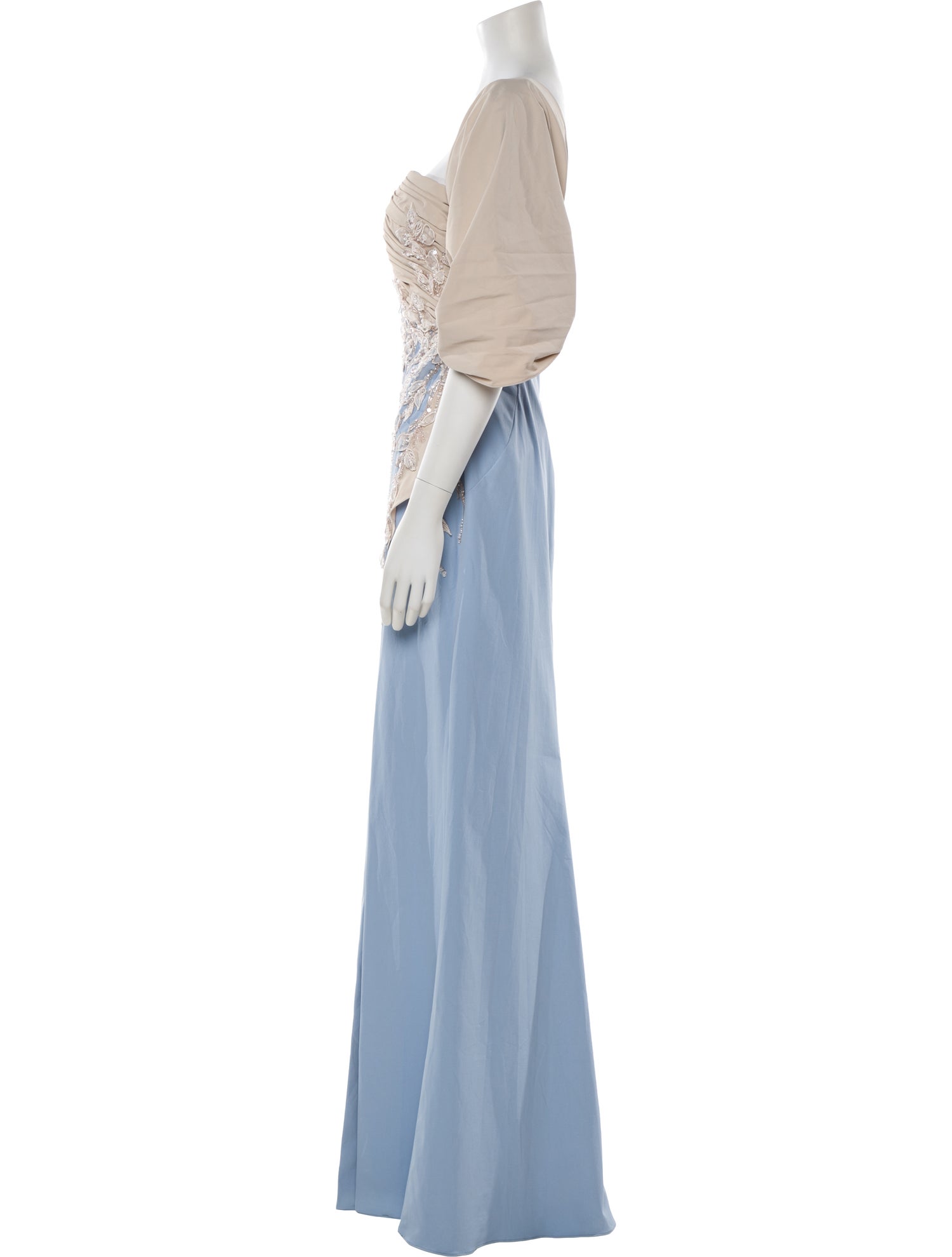 Terani Couture Square Neckline Long Dress