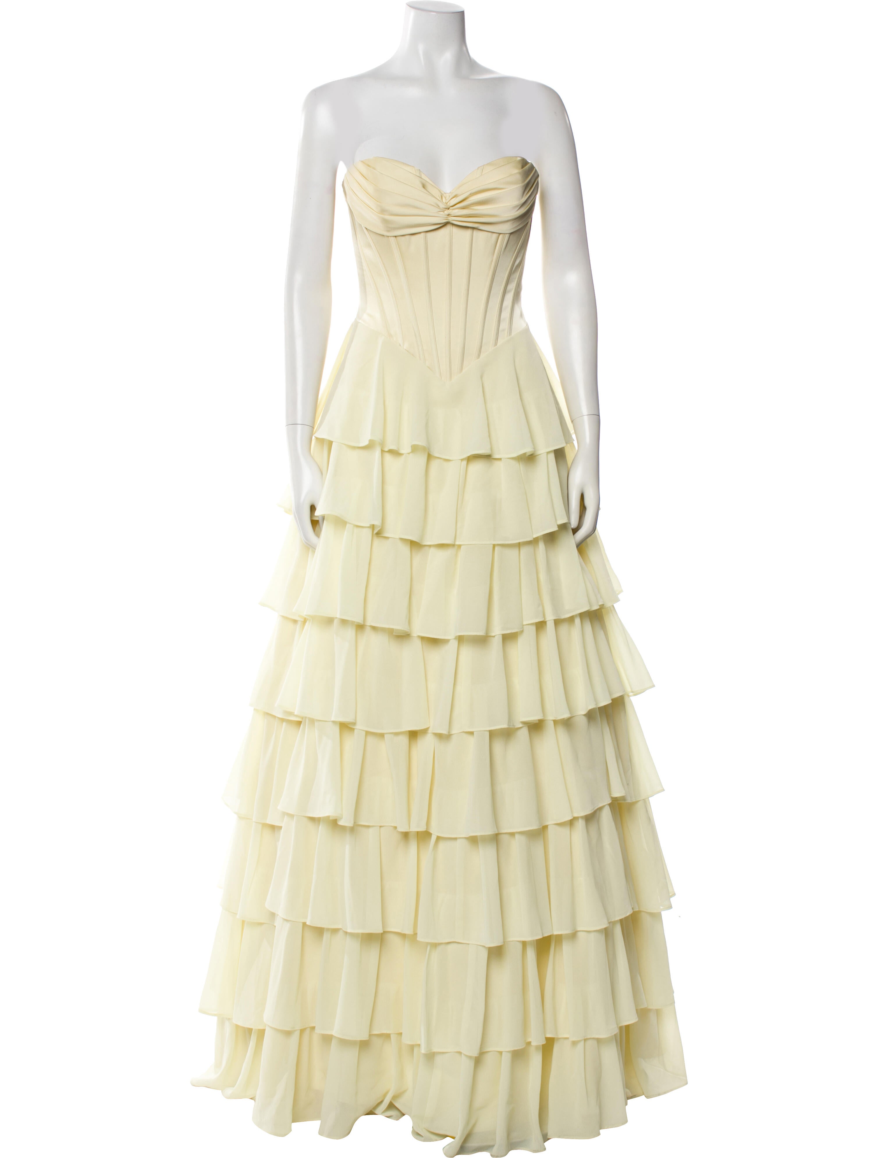 Terani Couture Strapless Long Dress