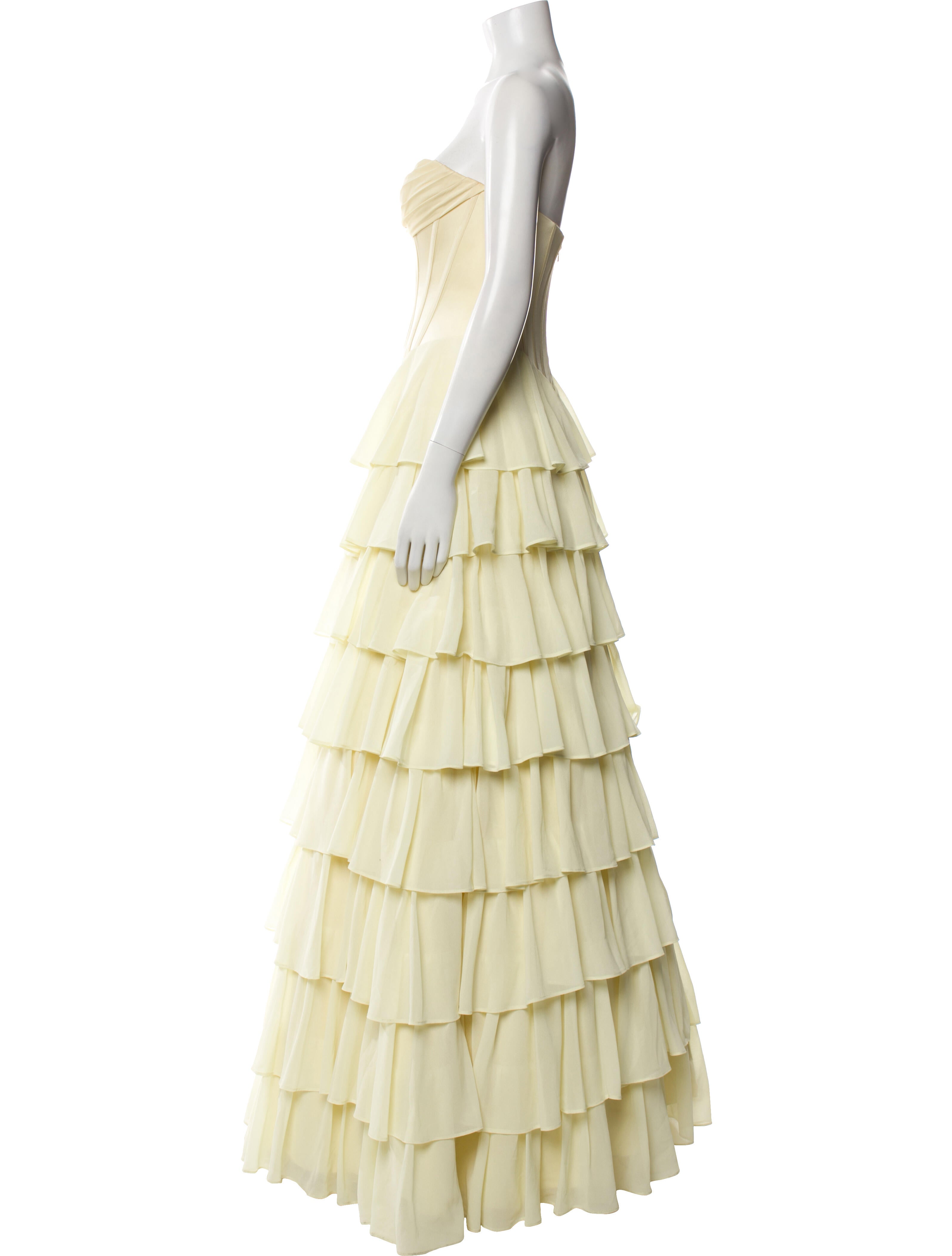 Terani Couture Strapless Long Dress