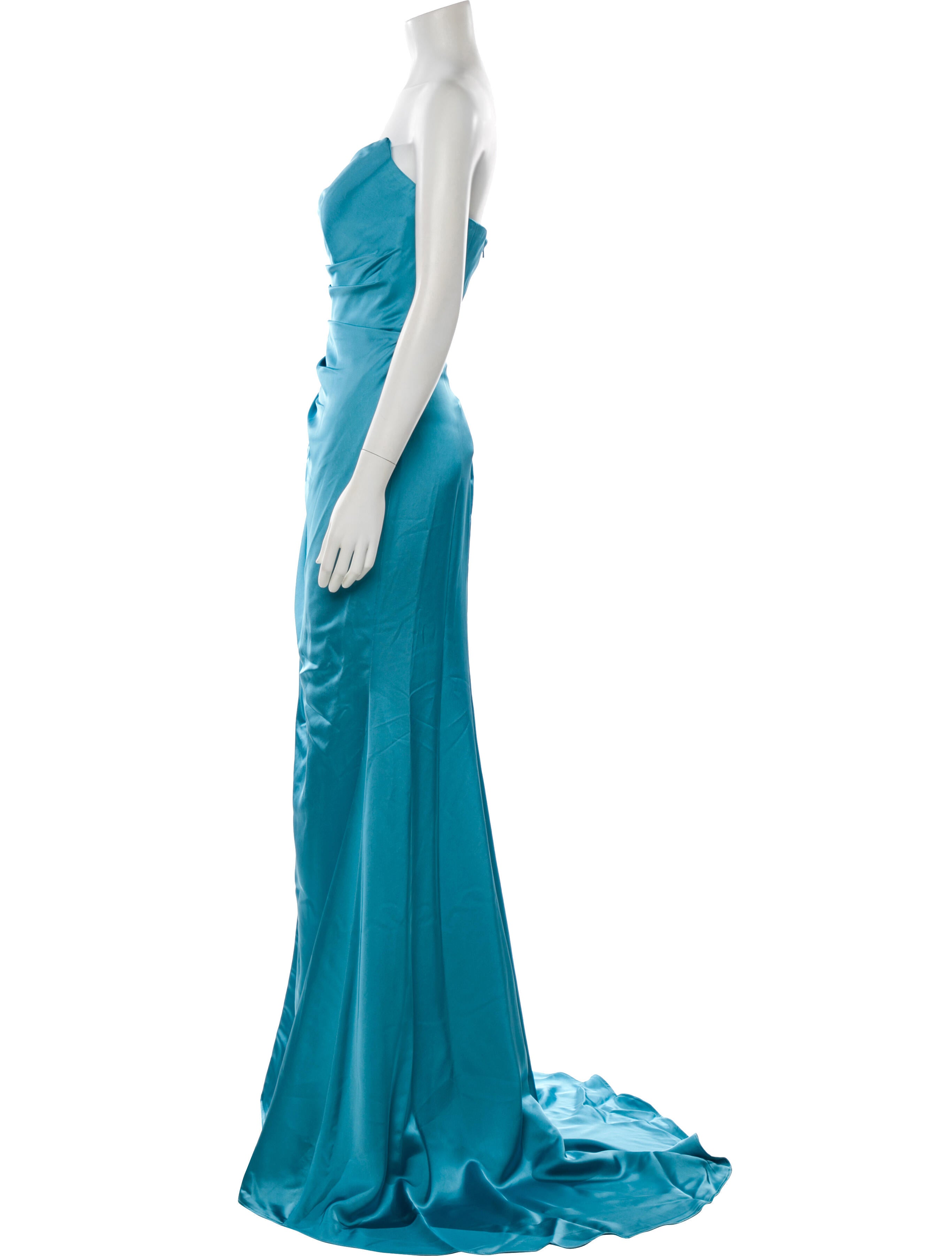Terani Couture Satin Long Dress