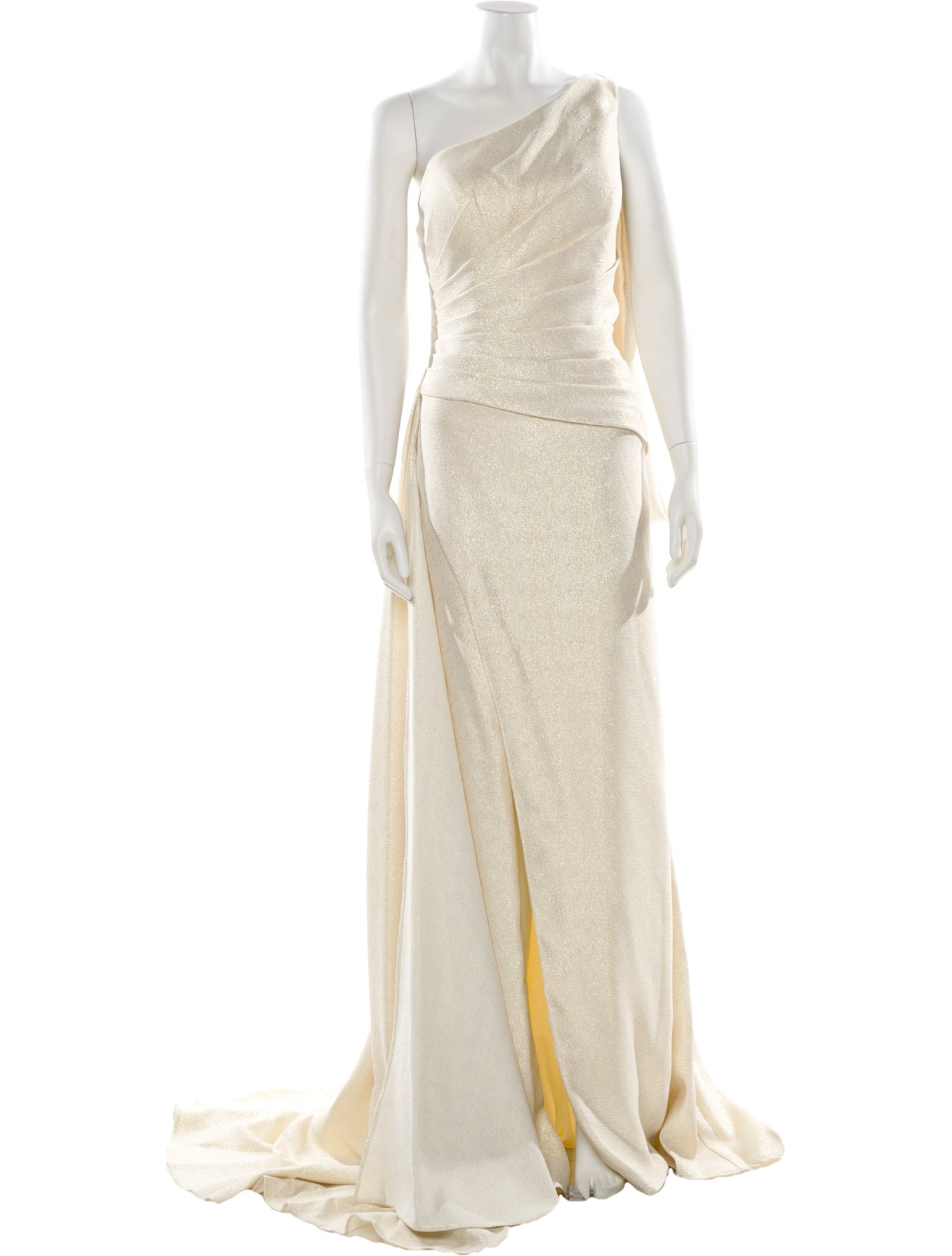 Terani Couture One-Shoulder Long Dress