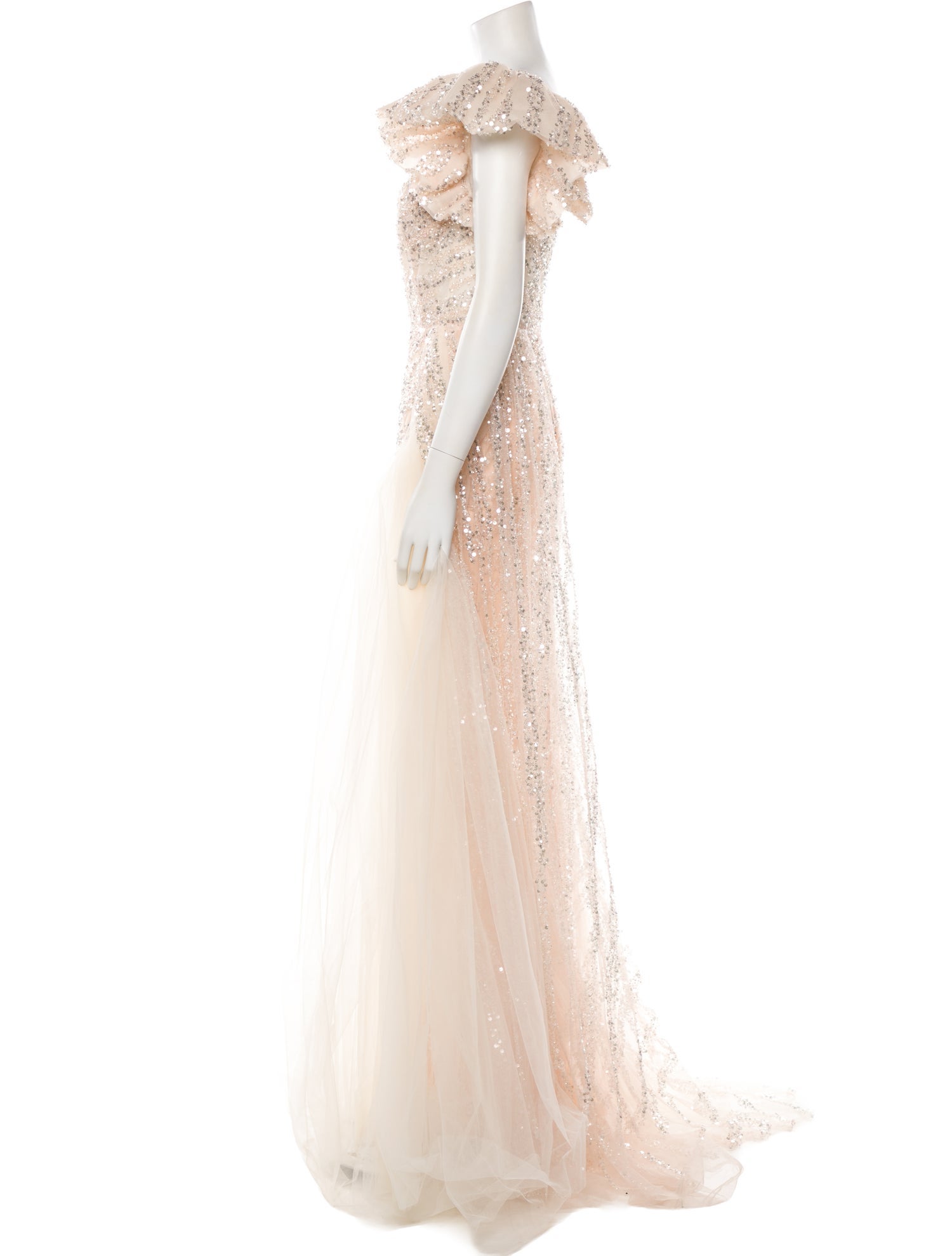 Terani Couture One-Shoulder Long Dress