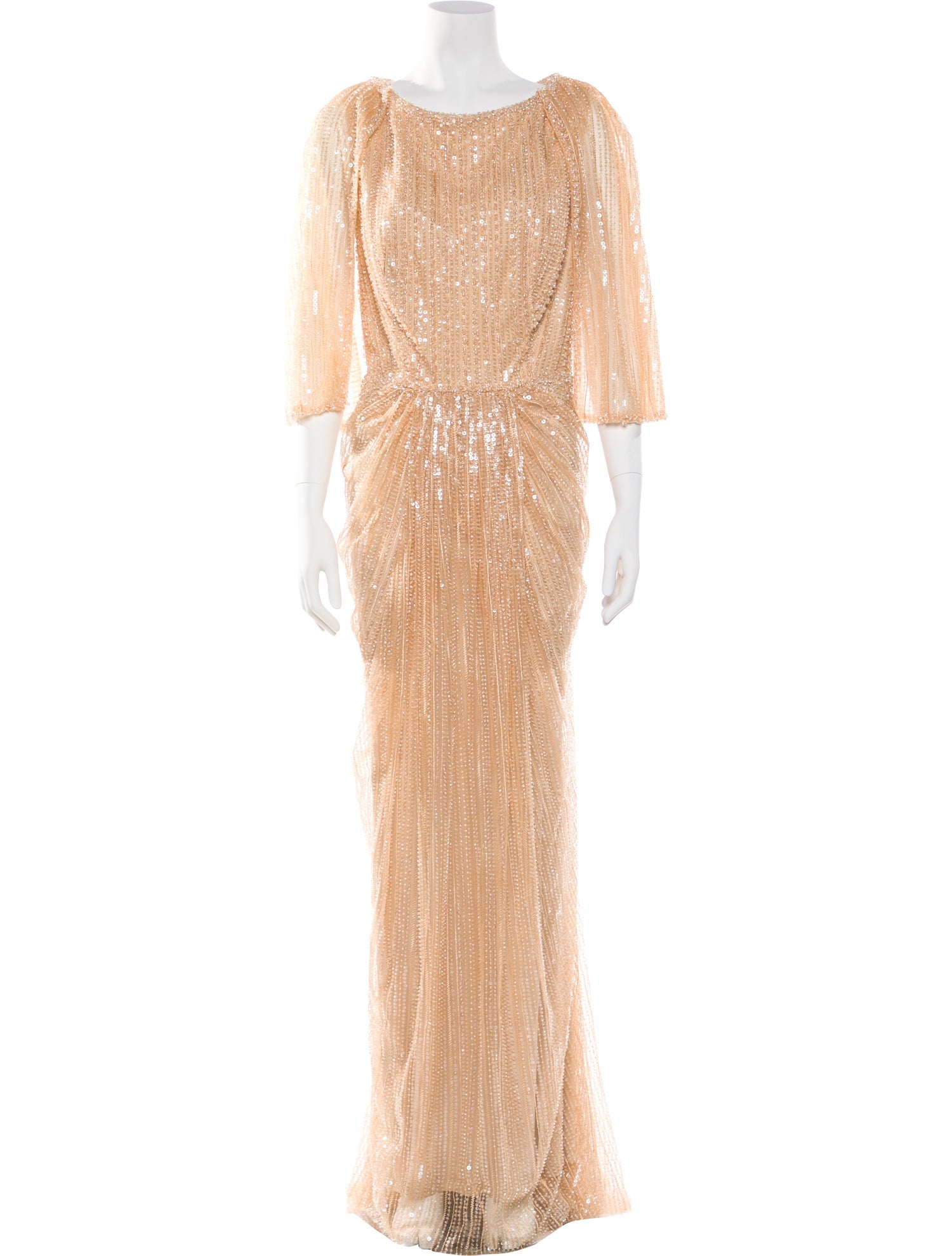 Terani Couture Scoop Neck Long Dress w/ Tags