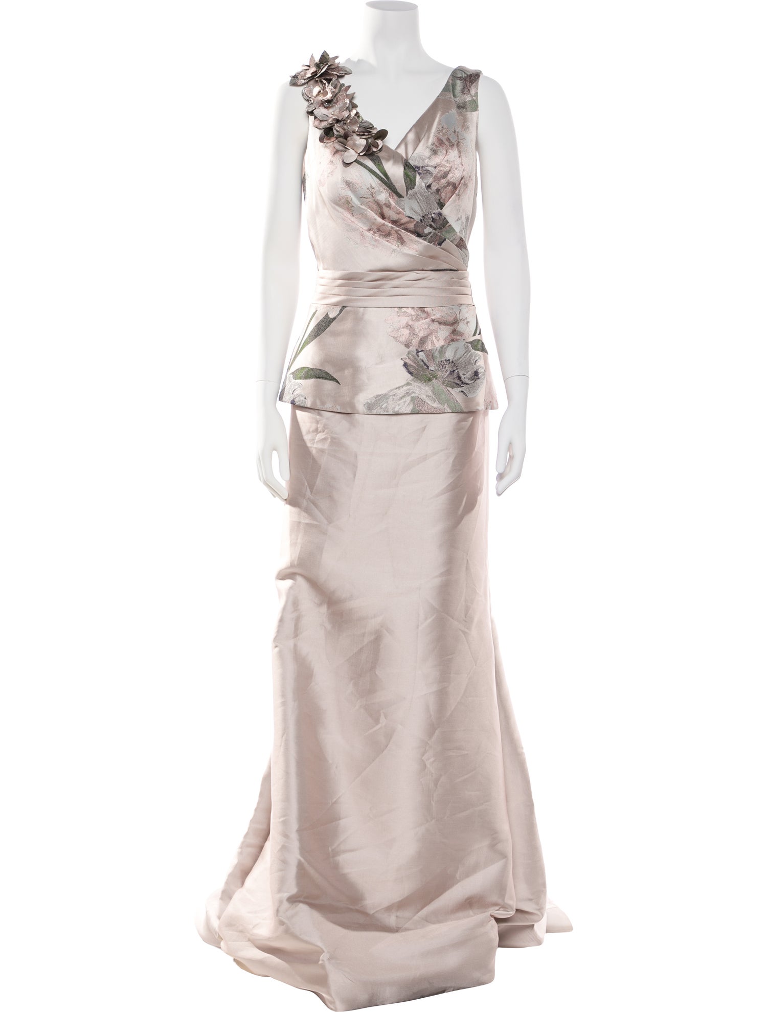 Terani Couture One-Shoulder Long Dress w/ Tags