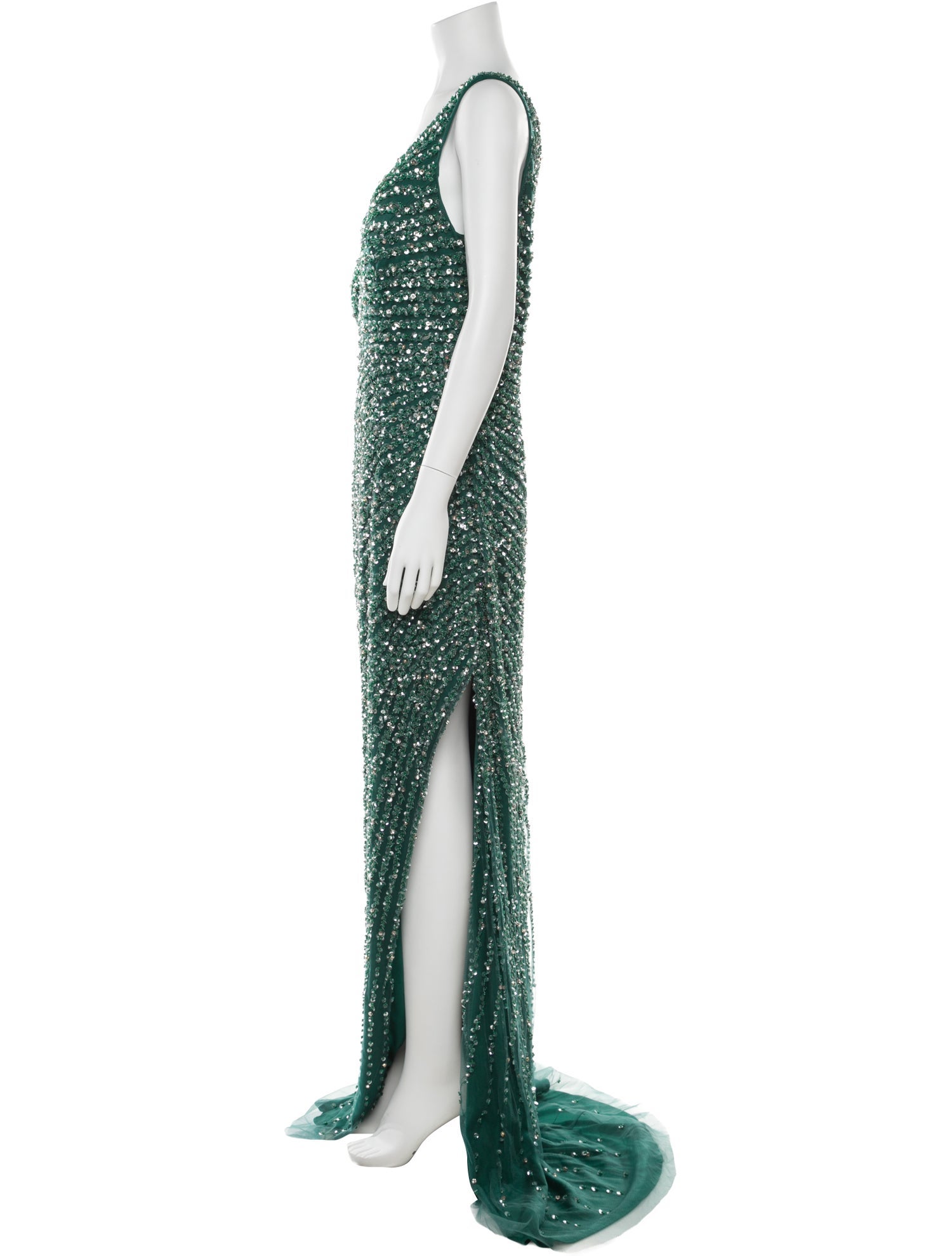 Terani Couture One-Shoulder Long Dress