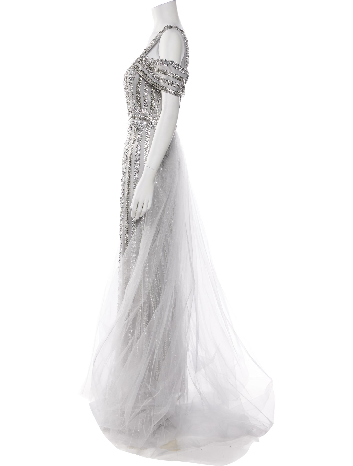 Terani Couture One-Shoulder Long Dress