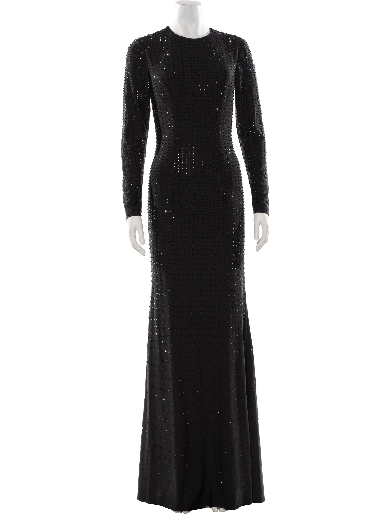 Terani Couture Crew Neck Long Dress