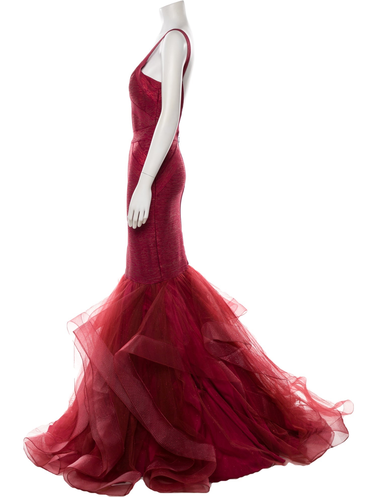 Terani Couture V-Neck Long Dress w/ Tags