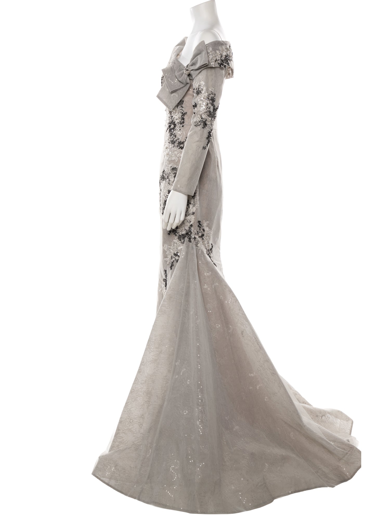 Terani Couture One-Shoulder Long Dress