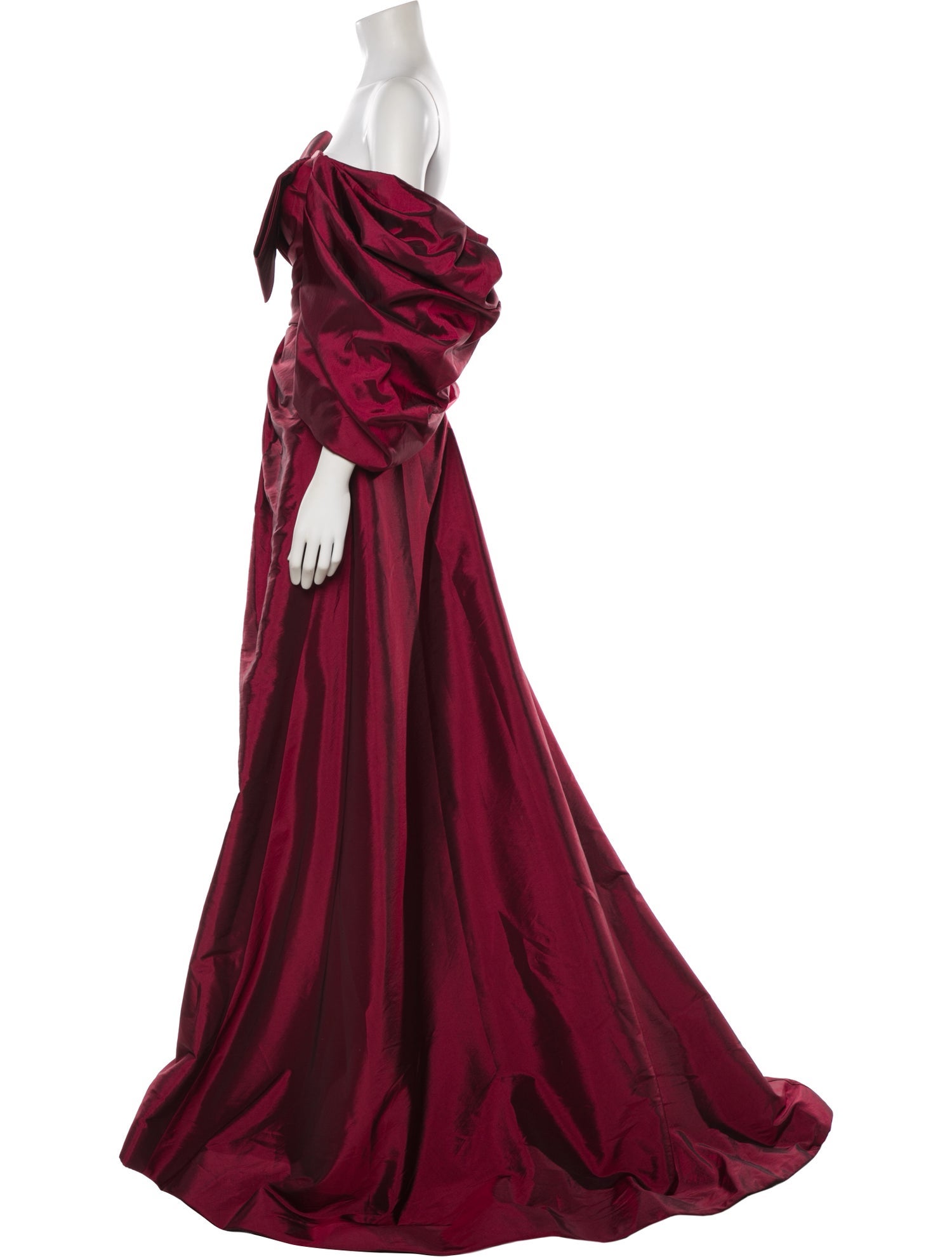 Terani Couture Colorblock Pattern Long Dress