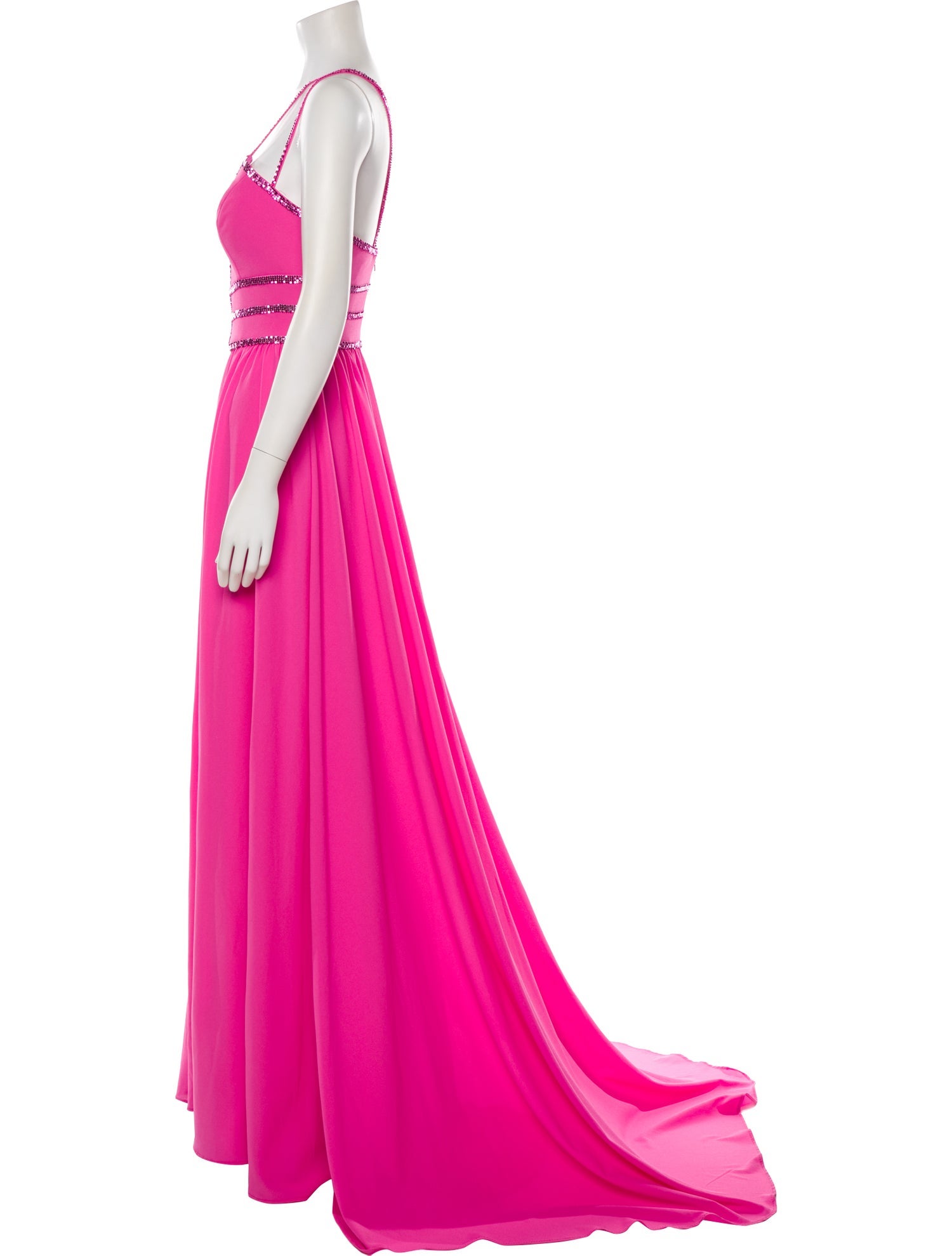 Terani Couture V-Neck Long Dress