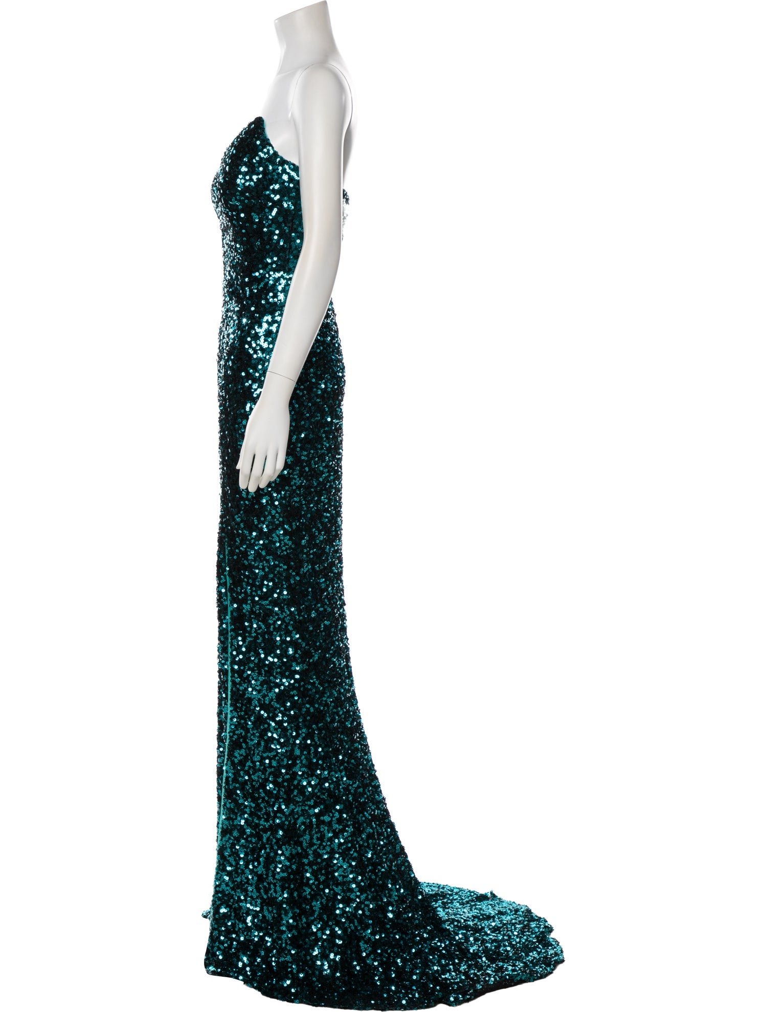 Terani Couture Strapless Long Dress