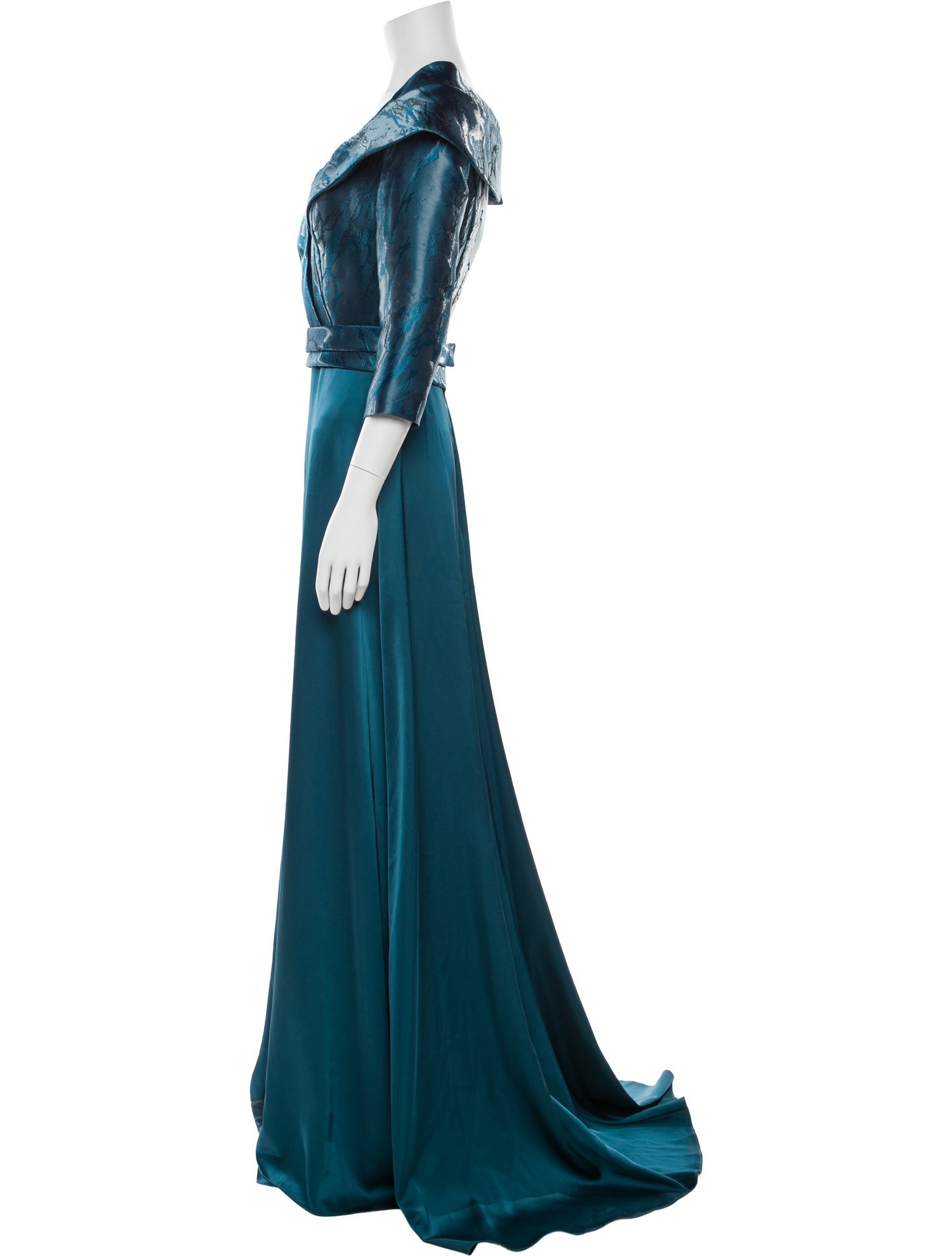 Terani Couture Satin Long Dress