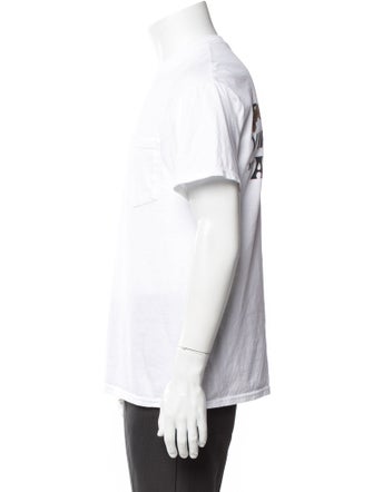 Travis Scott X Virgil Abloh Graphic Print Crew Neck T-Shirt