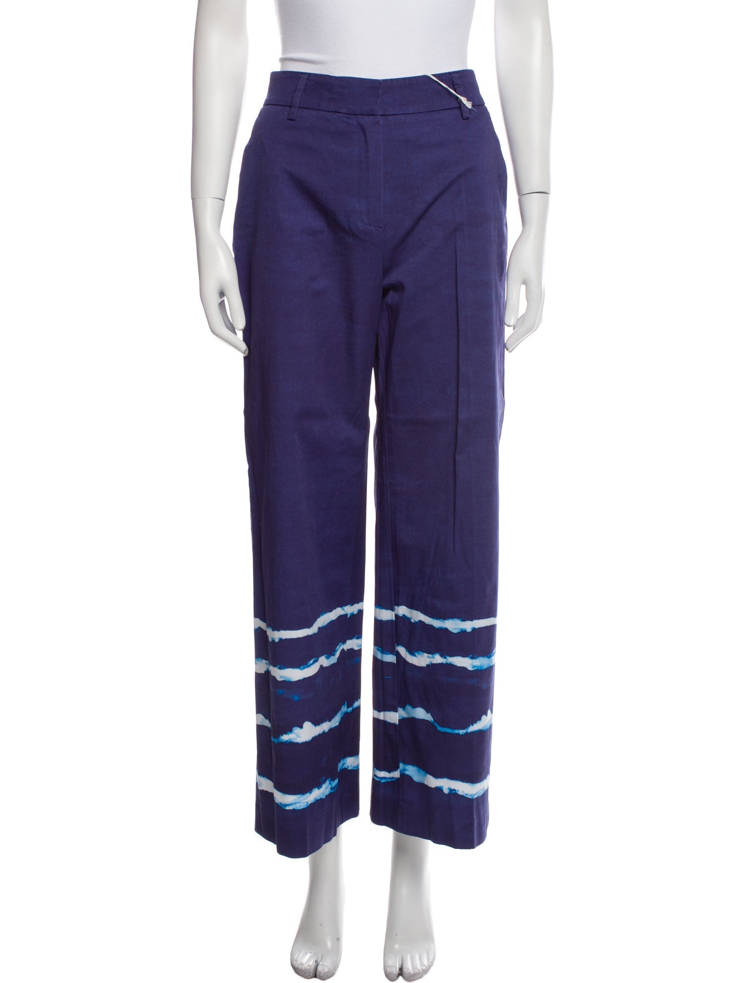 True Royal Striped Wide Leg Pants