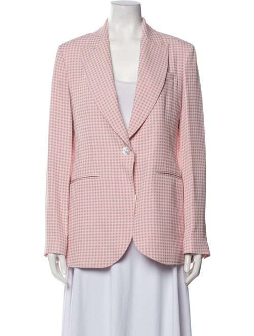 True Royal Plaid Print Blazer