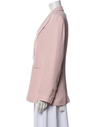 True Royal Plaid Print Blazer