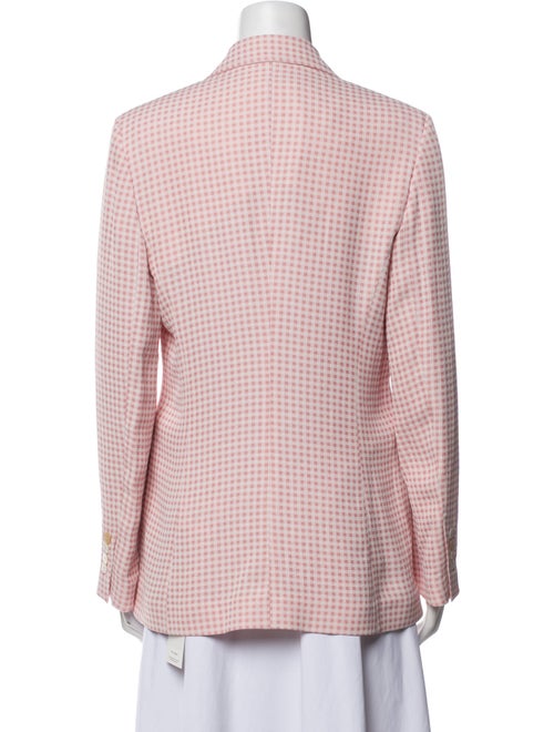 True Royal Plaid Print Blazer