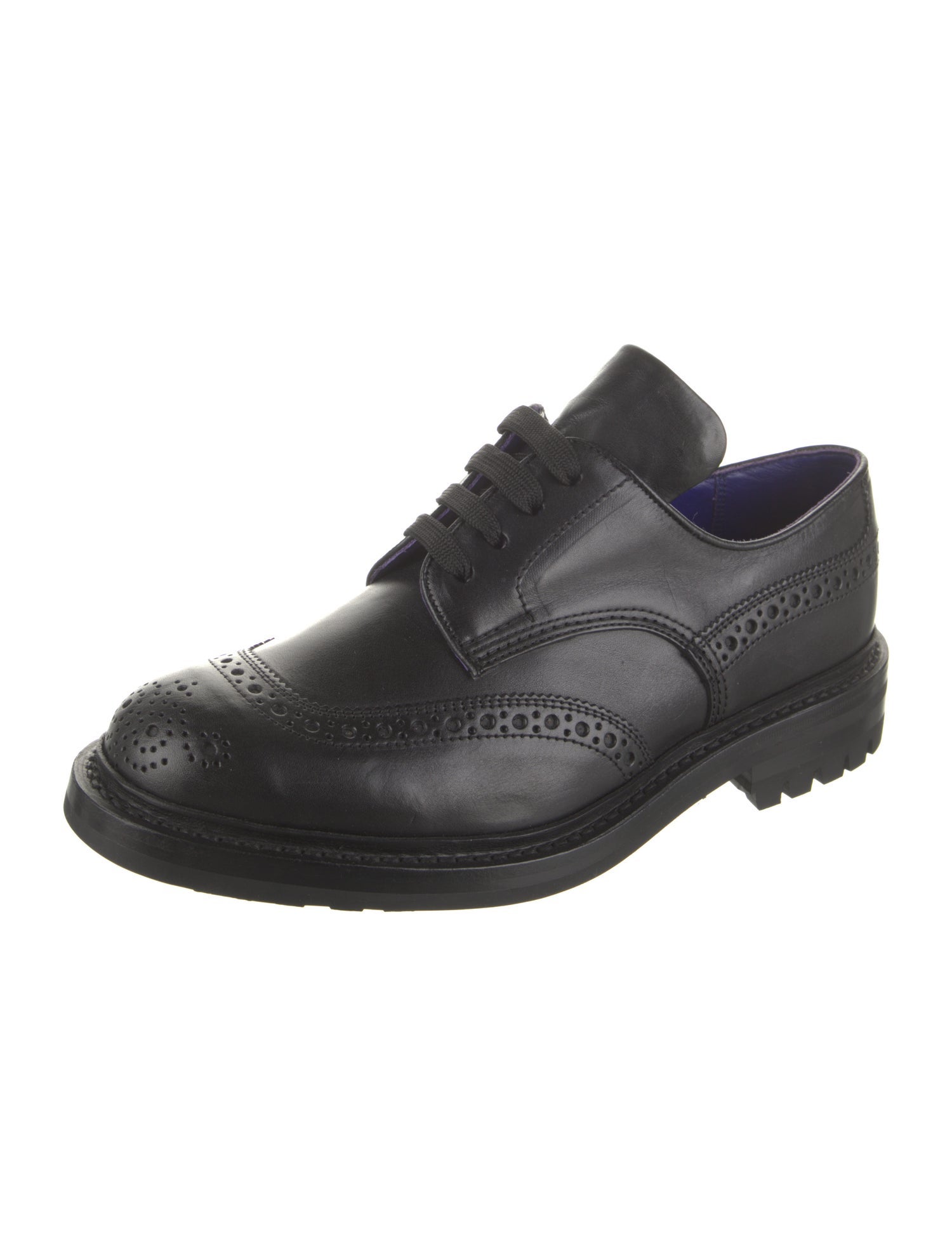 Tricker's x Burberry Leather Lasercut Accents Brogues