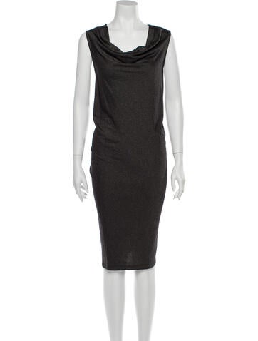 TSE Dresses Cowl Neck Midi Length Dress S