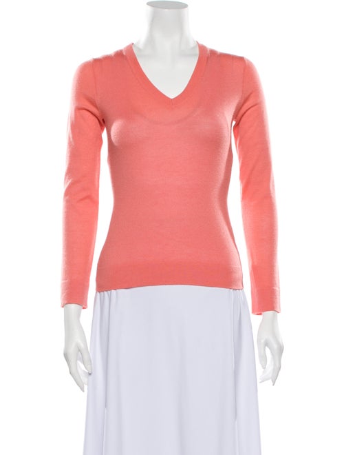 TSE Cashmere V-Neck Sweater Orange