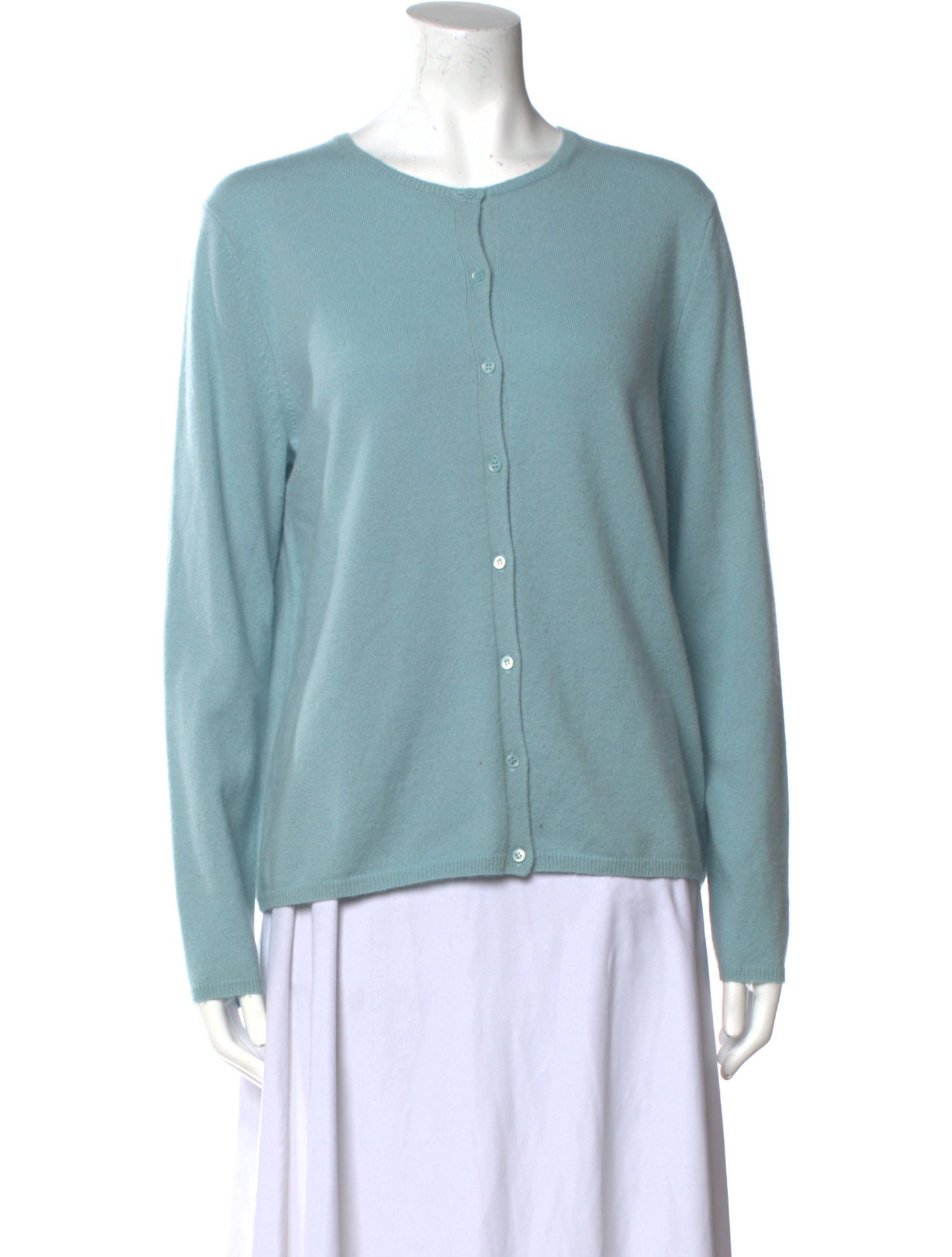 TSE Cashmere Crew Neck Sweater - Blue Knitwear, Clothing - WTS34032 ...