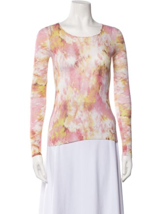 TSE Cashmere Tie-Dye Print Sweater