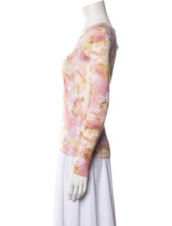 TSE Cashmere Tie-Dye Print Sweater
