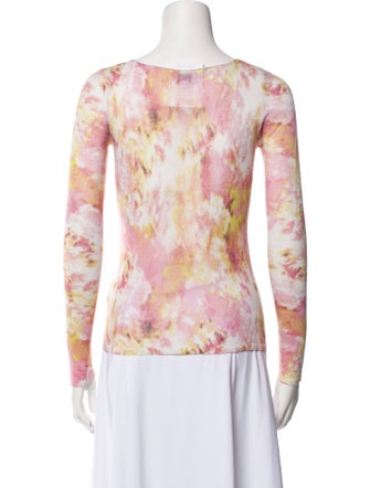 TSE Cashmere Tie-Dye Print Sweater