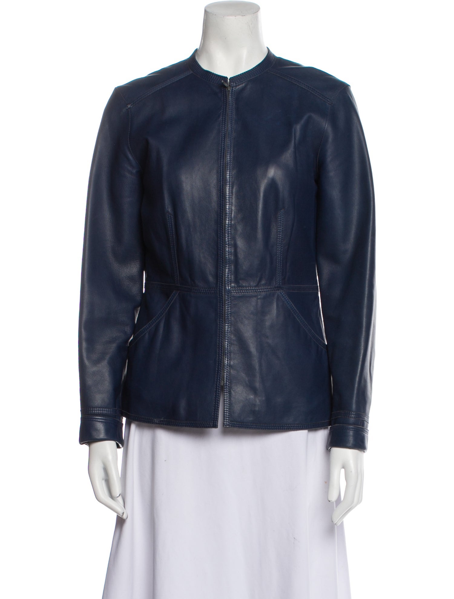 TSE Leather Biker Jacket